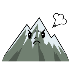 怒る雪山