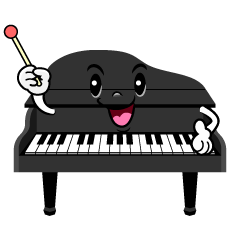 説明するピアノ