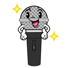 ポーズするマイク