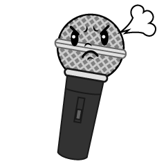 怒るマイク