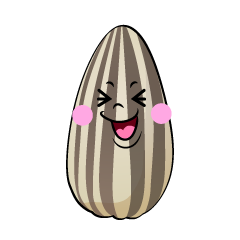 笑うヒマワリの種