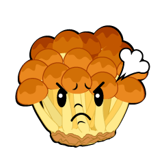 怒るなめこ