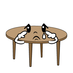 悲しいテーブル