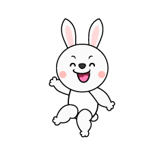 笑顔のウサギ