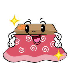 ポーズするこたつ