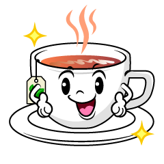 ポーズする紅茶