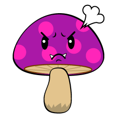 怒る毒キノコ