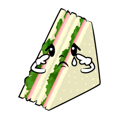 悲しいハムサンドイッチ