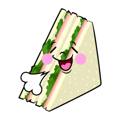 ほっとするハムサンドイッチ