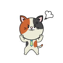 Angry Calico Cat Businessman