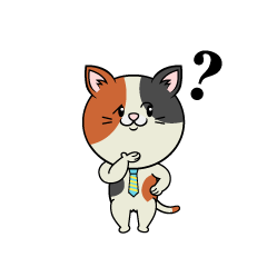 Thinking Calico Cat Businessman