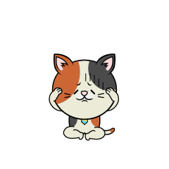 Bowing Calico Cat Businessman