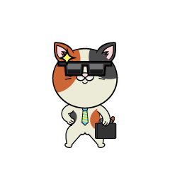 Sunglasses Calico Cat Businessman