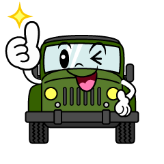 いいねするジープ