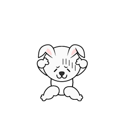 落ち込むウサギ