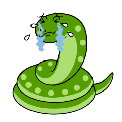 泣く緑ヘビ
