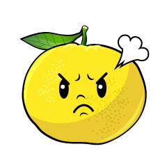 怒るはっさく