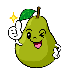 いいねする洋梨