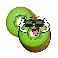 サングラスのカットキウイ