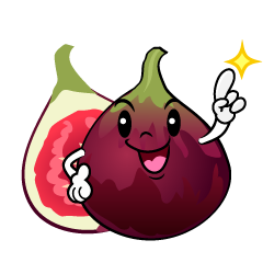 指差しするイチジク