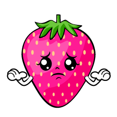 困るピンク苺