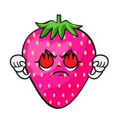 熱意のピンク苺