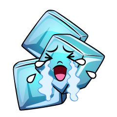 泣く角氷
