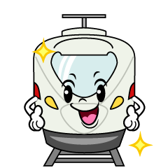 ポーズする特急列車