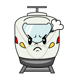 怒る特急列車