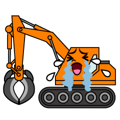 泣くビル解体車