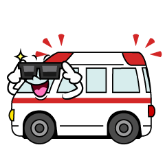 サングラスの救急車