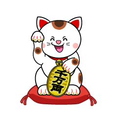 Smiling Maneki-neko
