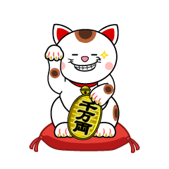 Grinning Maneki-neko