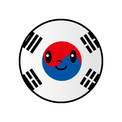 韓国国旗（丸型）