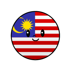 マレーシア国旗（丸型）