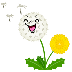 Smiling Dandelion Fluff