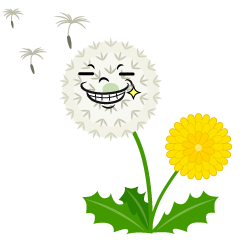 Grinning Dandelion Fluff