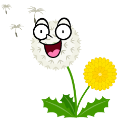 Surprised Dandelion Fluff
