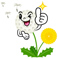 Thumbs Up Dandelion Fluff
