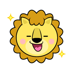 自信満々のライオン顔