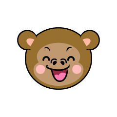 笑うサル顔