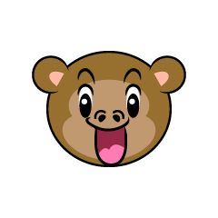 驚くサル顔