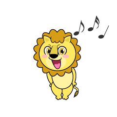 歌うライオン