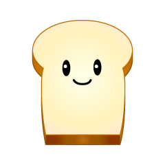 かわいい説明するパンのイラスト素材 Illustcute