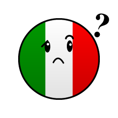 考えるイタリア国旗（丸型）
