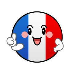 いいね！のフランス国旗（丸型）