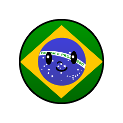 ブラジル国旗（丸型）