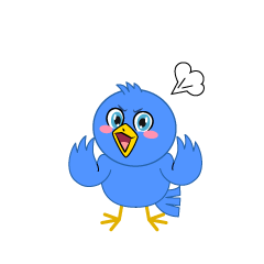 怒る青い鳥