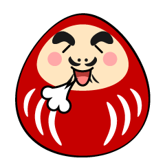 リラックスするダルマ