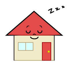 寝る家